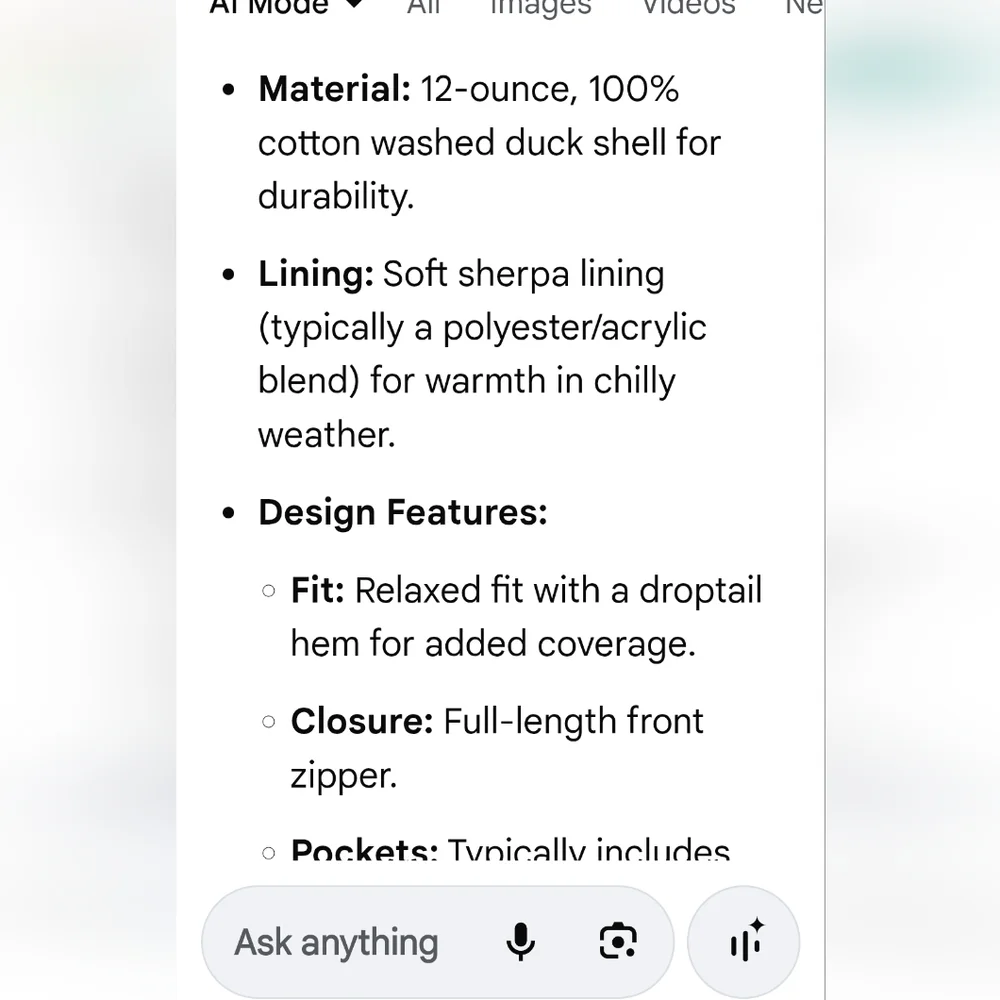 Carhartt  Women's Brown Sherpa-Lined Washed Duck Vest - Picture 11 of 16